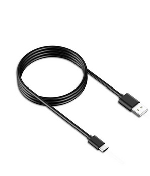 1,5 m langes Ladekabel (USB auf USB-C), Schwarz