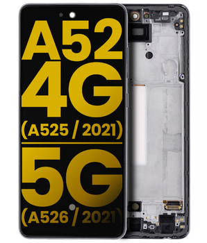 Anzeigemodul – Galaxy A52 4G / A52 5G / A52S (Original generalüberholt) Schwarz