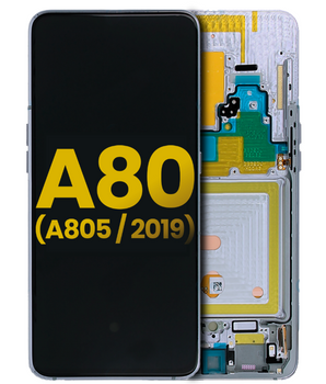 Anzeigemodul – Galaxy A80 (Original generalüberholt) Silber