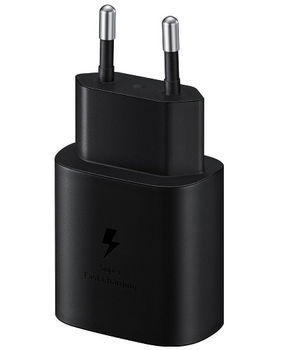 25-W-Schnellladeadapter (USB-C) Schwarz