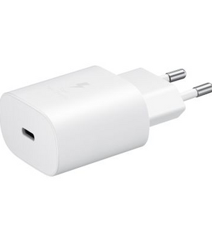 25W Fast charger adapter (USB-C) White