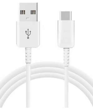 1M Charge cable (USB to USB-C) White